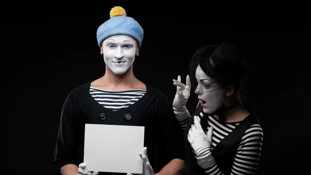 Mimes in an Entertainment Show